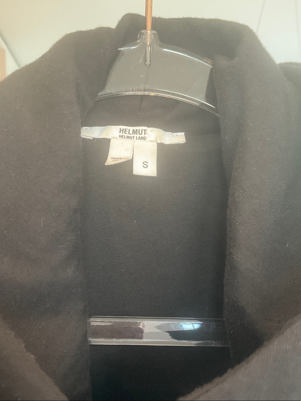 Helmut Lang Black Asymmetric Zip Blazer Jacket - Picture 3 of 4